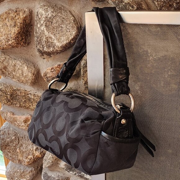 COACH M0869-13439 Parker Optic Art Black Signature Shoulder Bag - Picture 6 of 16